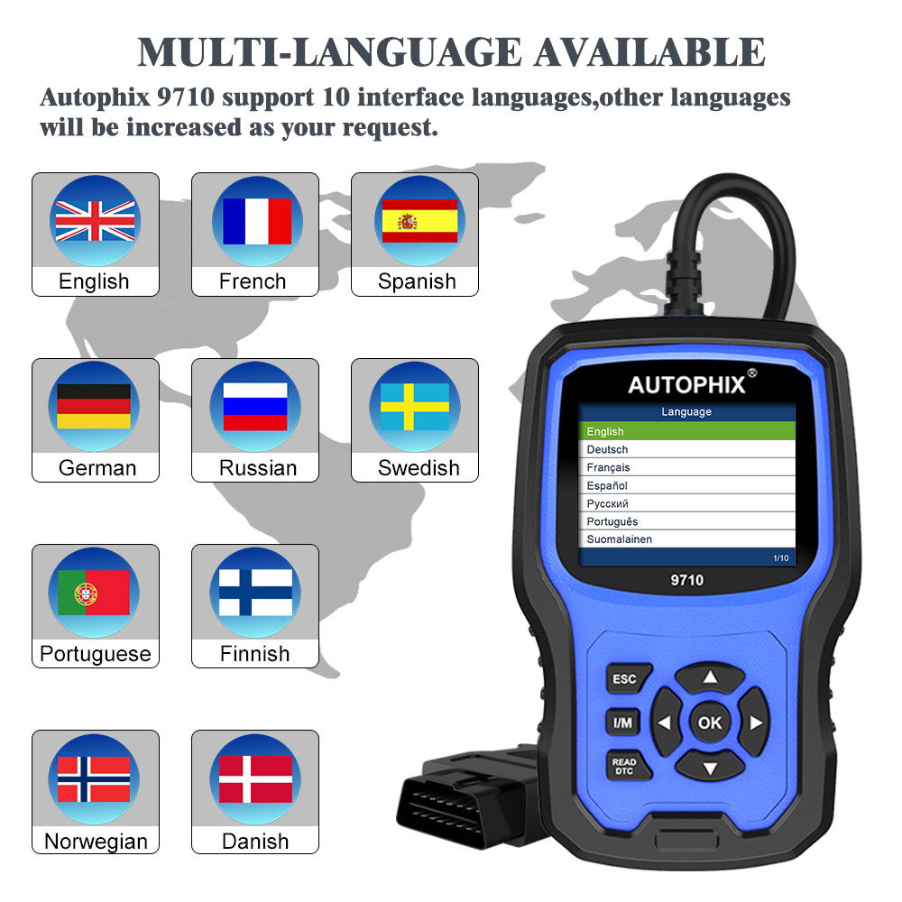 9710 OBDII+BMW Professional Diagnostic Tool - multi language