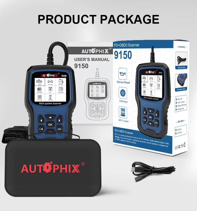 9150 FORD + OBDII Professional Diagnostic Tool - product package